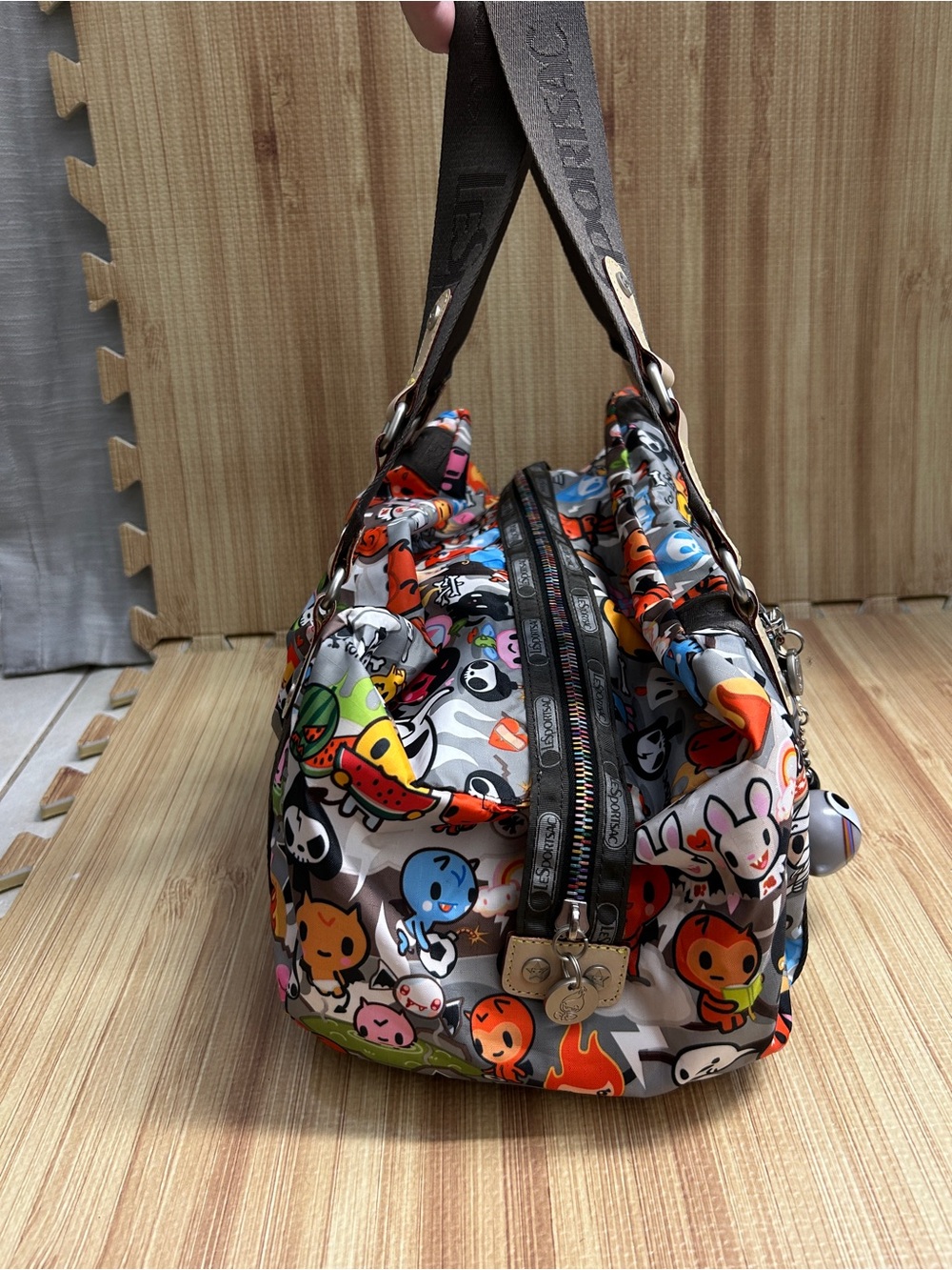 Vintage Tokidoki for LeSportsac Gioco Inferno Barrel Bag Qee - Picture 3 of 15